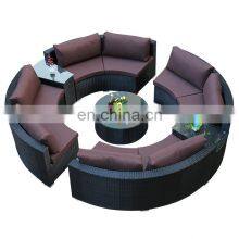 High Quality China Wholesale Vintage Synthetic Natural Wholesale Patio Outdoor Round Sofa Set Furniture Rattan Price