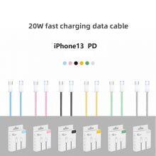 2021 Fast Charging Data Sync 20W PD Charger Cables Mobile Phone Type C Cable for IPhone 11 12 13