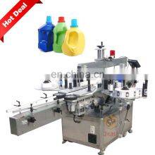 High Speed Laundry Detergent Bottle Double Side Labeling Machine Plastic Bottle Labelling Machine