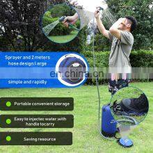 PVC Pressure Shower Bag With Foot Pump Lightweight Inflatable Shower Pressure Shower Water Bag For Outdoors Camping Bathing thumbnail-3