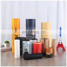 Packaging Paper Gift Carton Light Tube Small Hat Cardboard Kraft Led Rigid Black Perfume Template Cylinder Round Box thumbnail-3