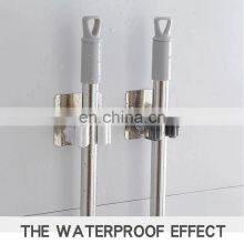 Adhesive Multi-Purpose Hooks Wall Mounted Mop Organizer Holder Rack Brush Broom Hanger Hook Kitchen Bathroom Strong Hooks thumbnail-3