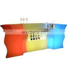 Portable Led Bar Counter Used Coffee Shop Restaurant Party Event Rental Furniture Led Lighted Bar Counter Table for Sale thumbnail-2