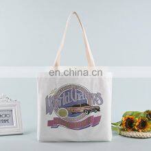 Fashion Circle Canvas Tote Bag Custom Made Sustainable Black and White Cartoon Cloth Bag With Custom Print Logo thumbnail-3