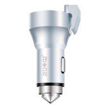 Mini Portable 17W High-quality Rescue Life-saving Dual Usb Quick Car Charger thumbnail-3