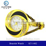 beautiful crystal watch glass face bangle watches for girls bracelet watch bulk buy from china