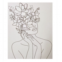 Mini Canvas Frame Painting Kit With Drawing for Kids DIY Oil Painting Acrylic Preprinted Stretched Canvas Print thumbnail-2