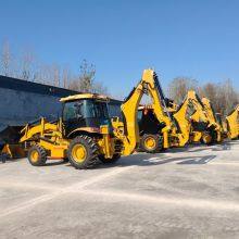 Luxury 420F, Folks! The Backhoe Loader is Equipped With an Optional 4-in-1 Bucket and Hydraulic Breaker - Produced by Shandong Luzhuang. thumbnail-3