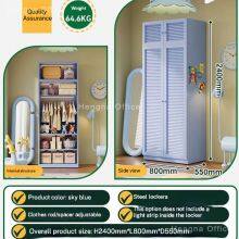 Durable Cold Rolled Steel Wardrobe Cabinet For Staff Dormitory Easy Assembly Flat Pack Design thumbnail-1