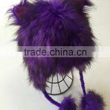 Faux Fur Hat Earflap Hat Girl Fashion Winter Hat thumbnail-1