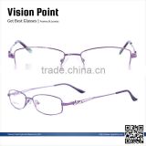 Full-rim metal square mode glasses frame mock up for women made in danyang