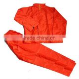 polyester pvc rainsuit