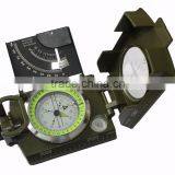Metal Waterproof and Shockproof Compass Zinc Alloy Material Military Green