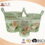 Antique classical metal water bucket with new fashion