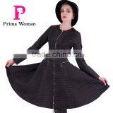 2016 Spring Fashion Long Slim Fit Women Coat With Skirt Overcoat