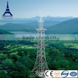 High tension self supporting steel telecommunication tower