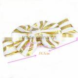 19.5cm Metallic Hair Bow Headwrap- Baby Hair Accessories- Environmental Baby Headband
