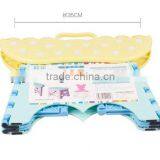 Peanut Shape Plastic Foldable Step Stool Folding Stool