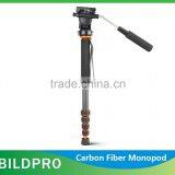 Carbon Tripod Monopod Competible With DV Pan Head Portable Alpenstock thumbnail-2