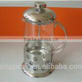 2015 Hot Selling 350ml French Press Coffee Maker/Stainless Steel Shock Proof Glass Coffee Maker/Coffee Plunger thumbnail-4