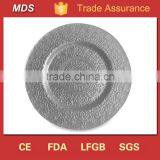 Rose Antique Gold Plate Elegant Glass Charger Plate thumbnail-3