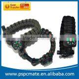 Survival Kit 550 Paracord Bracelet Flint Rod With Compass thumbnail-1