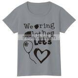 Girls Women Short Sleeve Tshirt Heart Design Comfortable Tees thumbnail-2