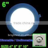 11W SMD5050 Epistar 8" x H11mm Round DC12V Dimmable LED Panel thumbnail-1