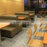 Restaurant furniture/simple design leather cover restaurant booth sofa