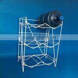 High Quality White Metal Display 5 Gallon 6 Bottle Water Rack for Water Cooler/dispenser thumbnail-1