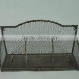 Vintage Style Decorative Wall Metal Cage Shelf thumbnail-1