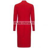 100% Wool V-Neck Cherry Gathered Front Wool Pregnant Women Wedding Dresses 2014 thumbnail-3