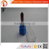 6mm Cutting Dia 90 Degree 2 Flutes HRC55 Cnc Chamfer Mill With Coating