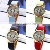 European Style Black Leather Women Wrist Watch Customized PU Wrist Watch Oem thumbnail-1