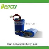 7.4v 2600mah light weight lithium battery customized 18650 battery pack with PCB connector