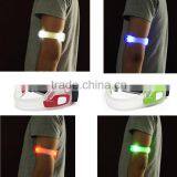3 Light Modes 100% Brightness Fast Flash and Slow Flash Safety Reflective Belt Arm Strap Night Running LED Armband Lights thumbnail-6