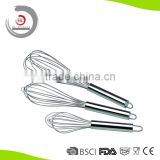 2015 Kitchen Tools 3pcs Egg Beater / whisk with Stainless Steel