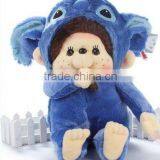 Blue Stitch Monchhichi Plush Doll thumbnail-1