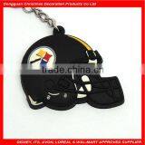 Wholesale Fashional Key Chain Motorcycle Helmet Pvc Souvenir Keychain