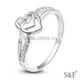 R2014934 Fashion Heart Ring Fashion Gay Engagement Rings
