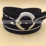 Fashion Covered Button Buckle PU Belt thumbnail-5