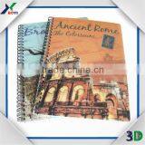 PP/PET Plastic Cover 3D Lenticular Printing Note Book thumbnail-2
