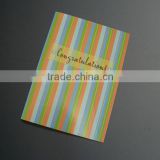 Striated congratulation cards greeting cards