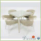 Noble Modern Restaurant Dining Hotel Rattan Table Chairs thumbnail-5