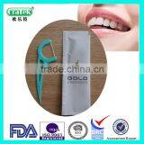 New design individual wrapper plastic dental floss picks