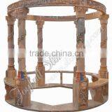 Sunset Red Marble Gazebos