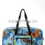 China Fashion Design Printing Cheap Polyester Foldable Luggage Travelling Bag thumbnail-5