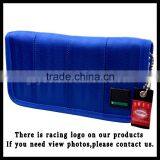 NEW Coming Wallet JDM Version Racing Car Seat Fabric and Leather Wallet JDM Racing Wallet Long Blue