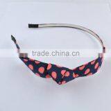 Fabric Big Bow With Colorful Dot Head Band thumbnail-4