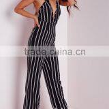 Sexy Backless Strip Deep V High Quality Fashional Women Jumpsuit thumbnail-2